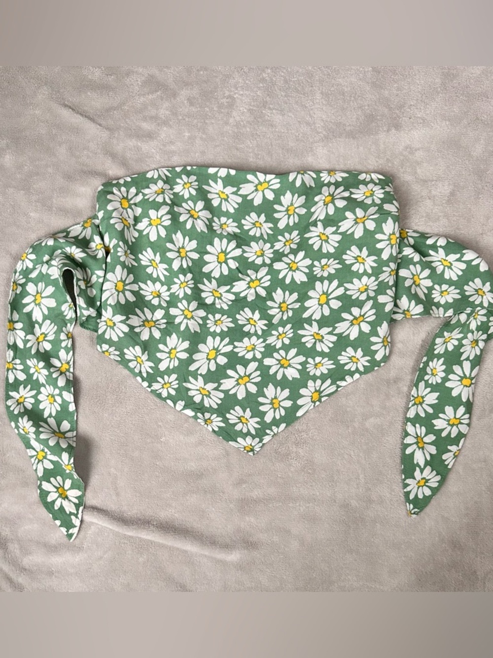 Hollister Green Daisy Print Top